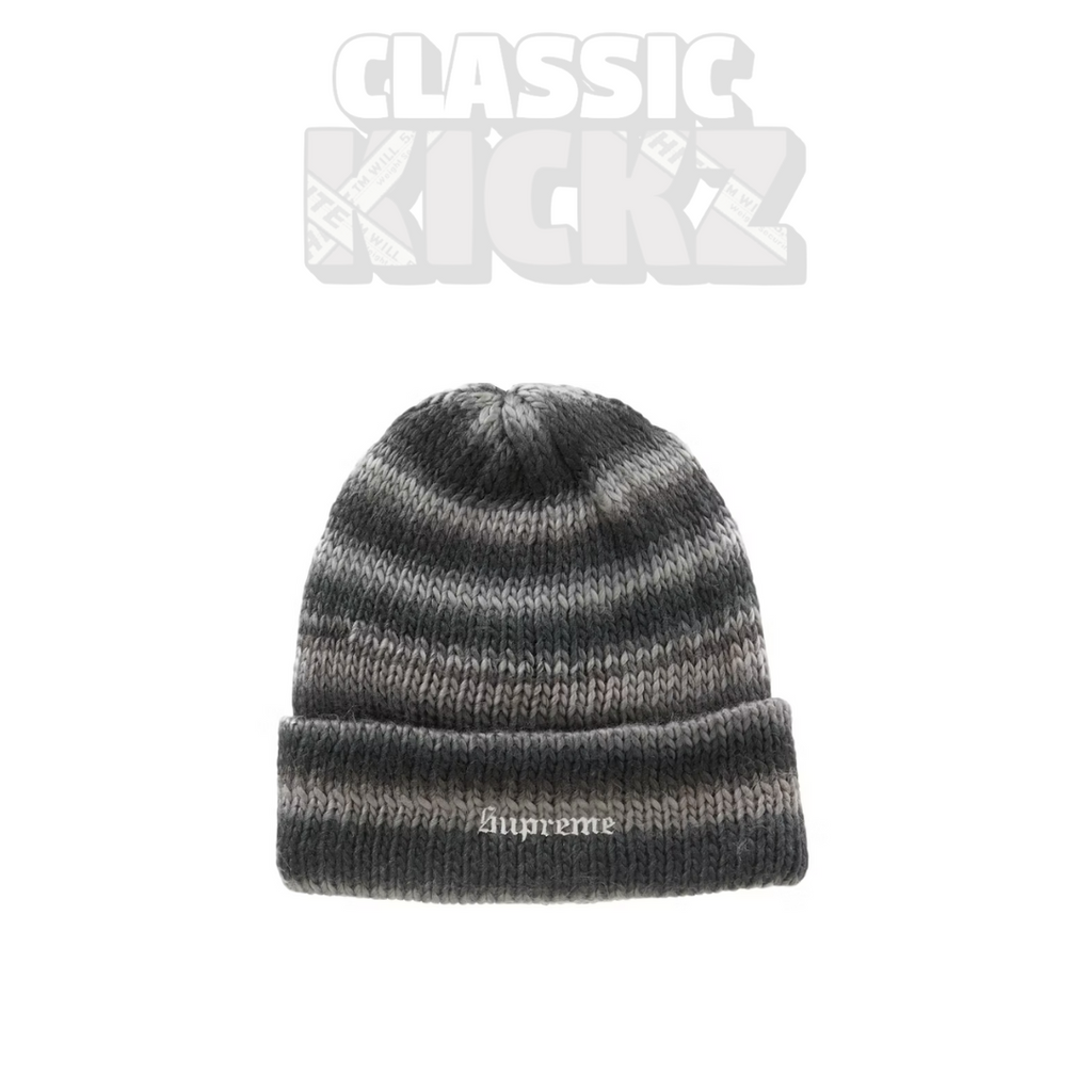 素敵な Supreme Ombre Stripe Beanie Black ニットキャップ/ビーニー